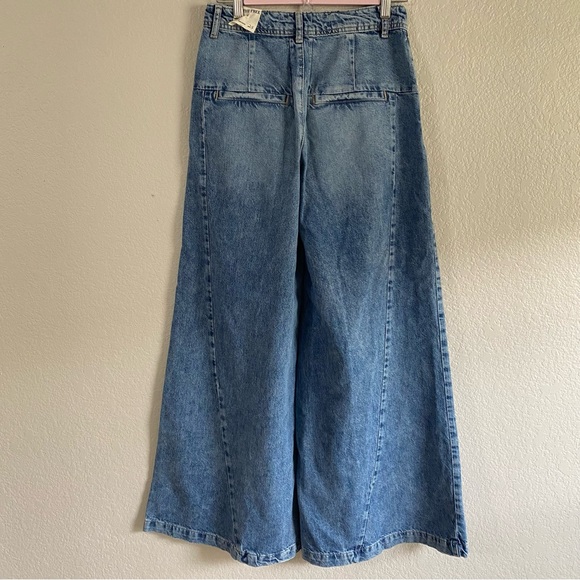 Free People We the Free Equinox Denim Trousers Jeans - Picture 6 of 8